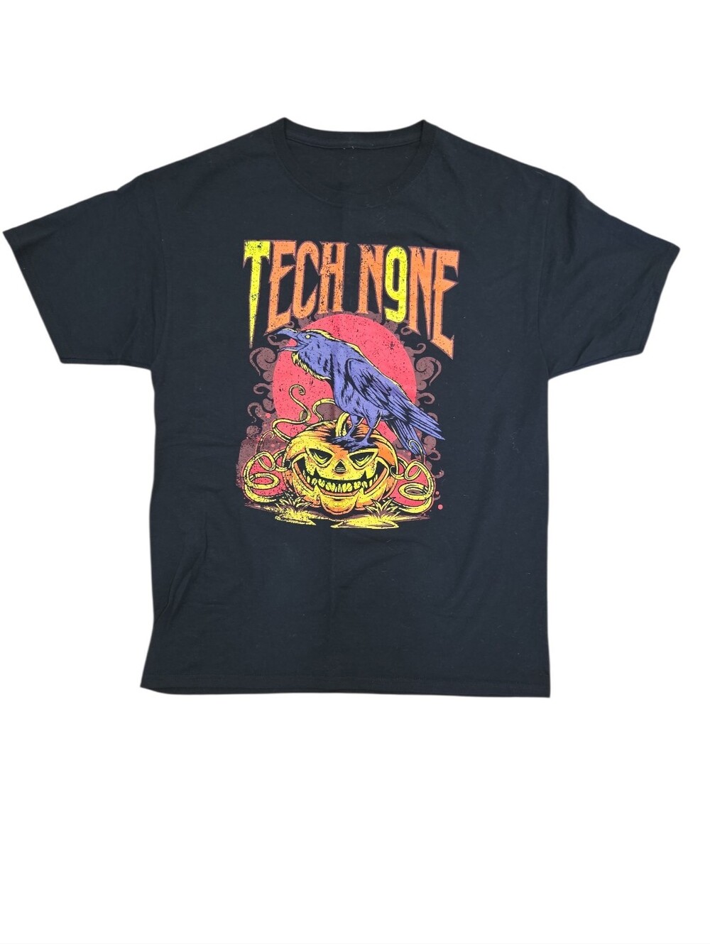 Strange Music Tech N9NE Black Graphic Print T-Shirt Men's Size Large